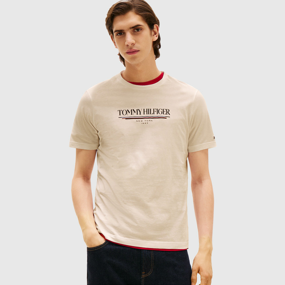 Tommy Hilfiger Love Hilfiger T - Shirt - Cream |ThirdBaseUrban