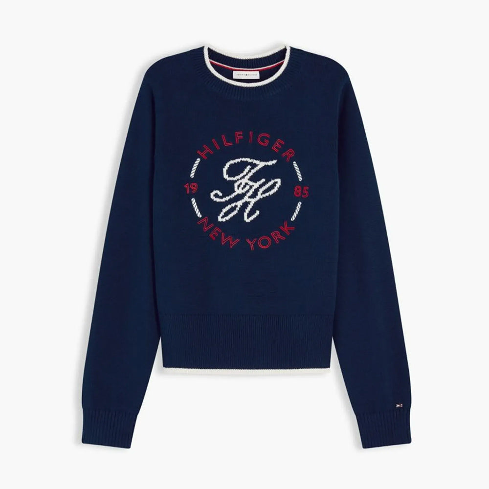 Cable Fine Sweater - Blue