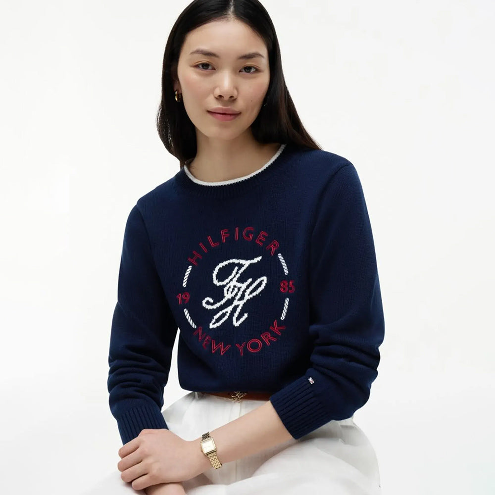 Cable Fine Sweater - Blue