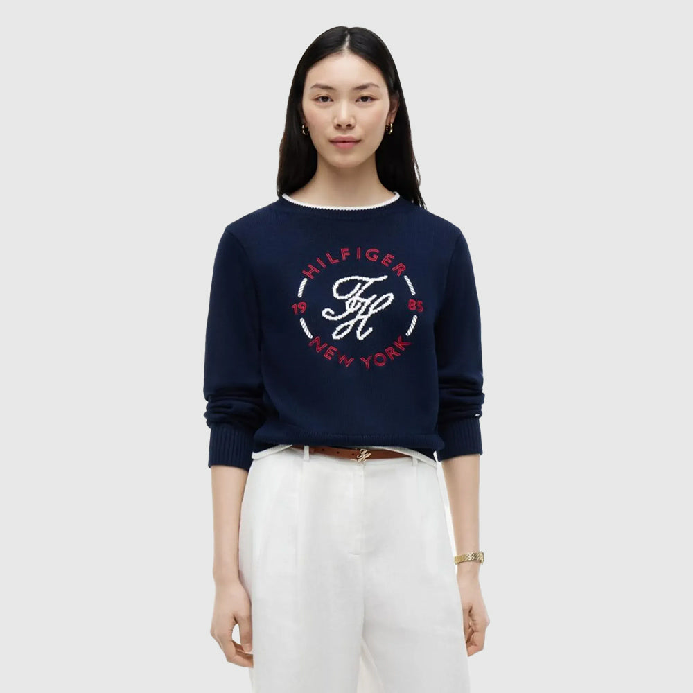 Cable Fine Sweater - Blue