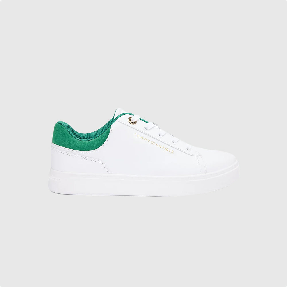 Tommy Hilfiger Casual Cupsole Sneaker - White Multi |ThirdBaseUrban