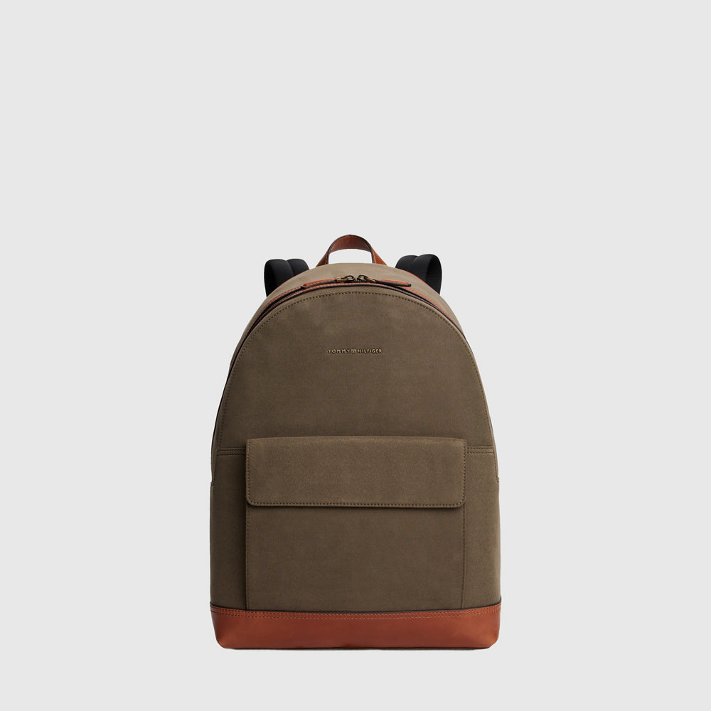 Tommy Hilfiger Casual Prep Backpack - Olive |ThirdBaseUrban