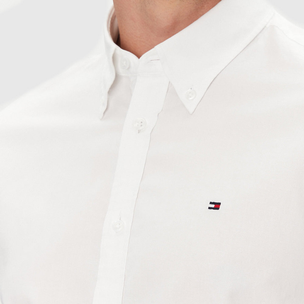 Stretch Oxford Shirt - White