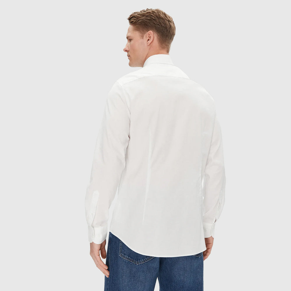 Stretch Oxford Shirt - White