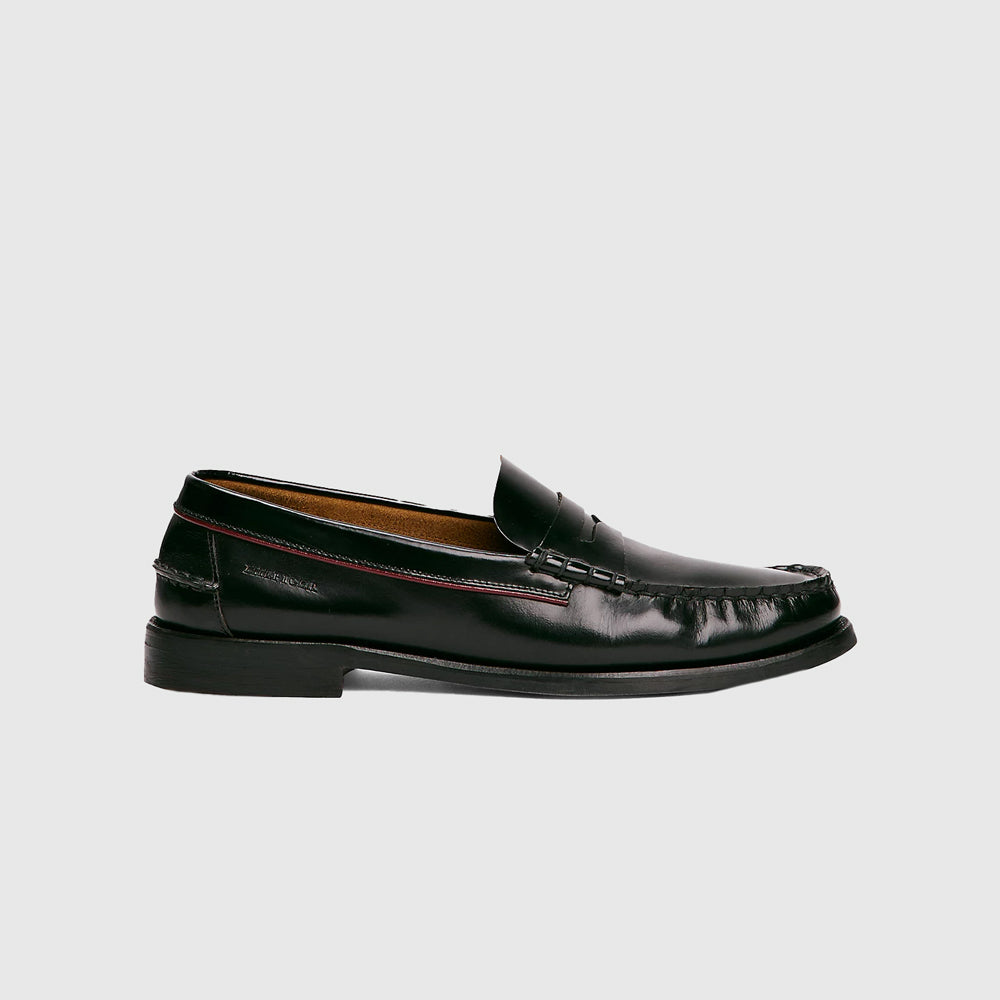 Tommy Hilfiger Classic Leather Loafer - Black |ThirdBaseUrban