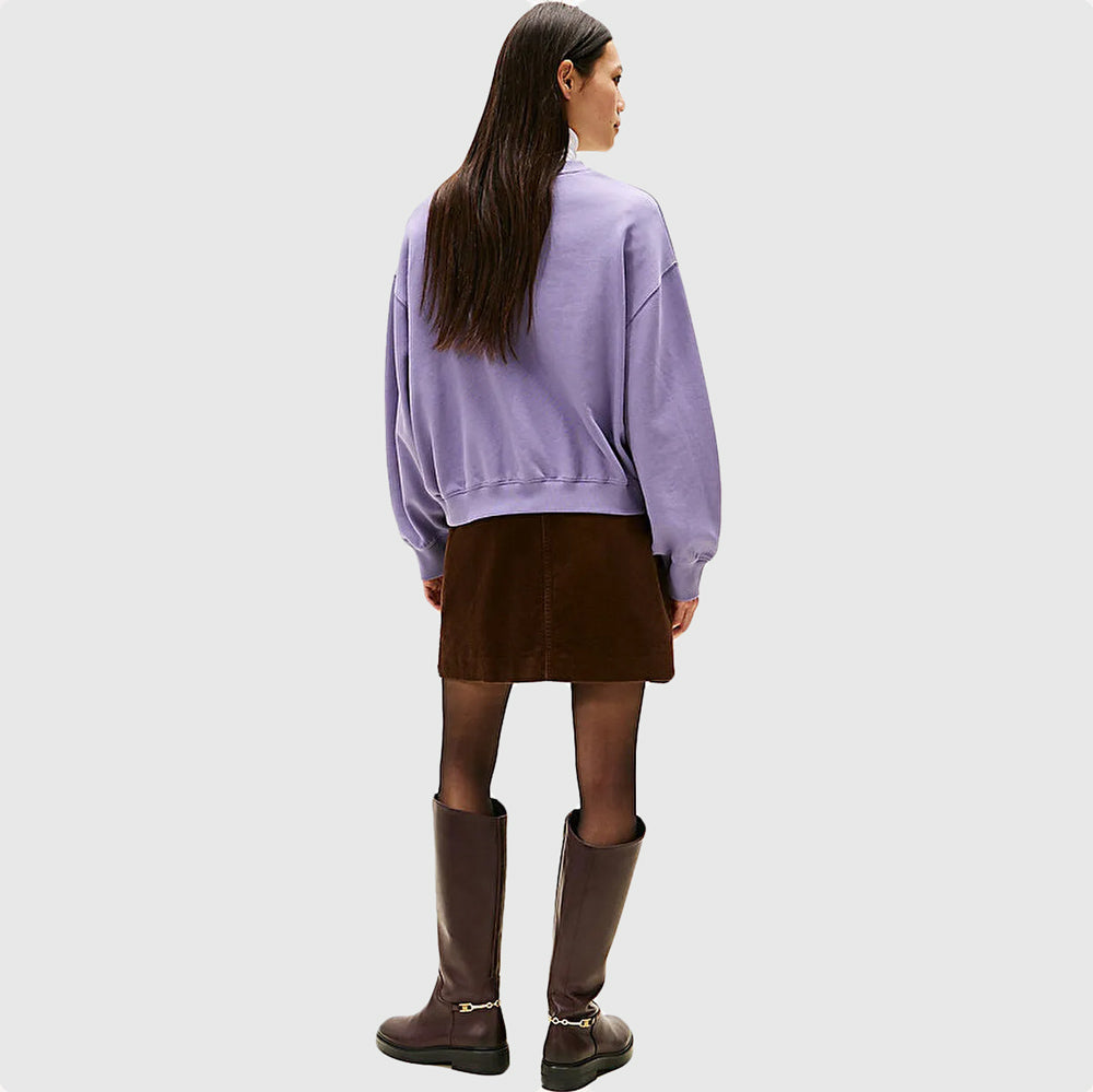 Script Terry Sweatshirt - Lavender