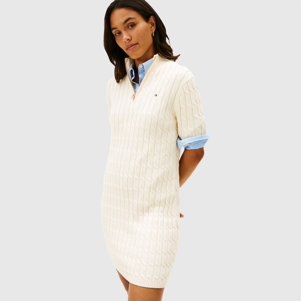 Tommy Hilfiger Cable Mid Dress - Calico |ThirdBaseUrban