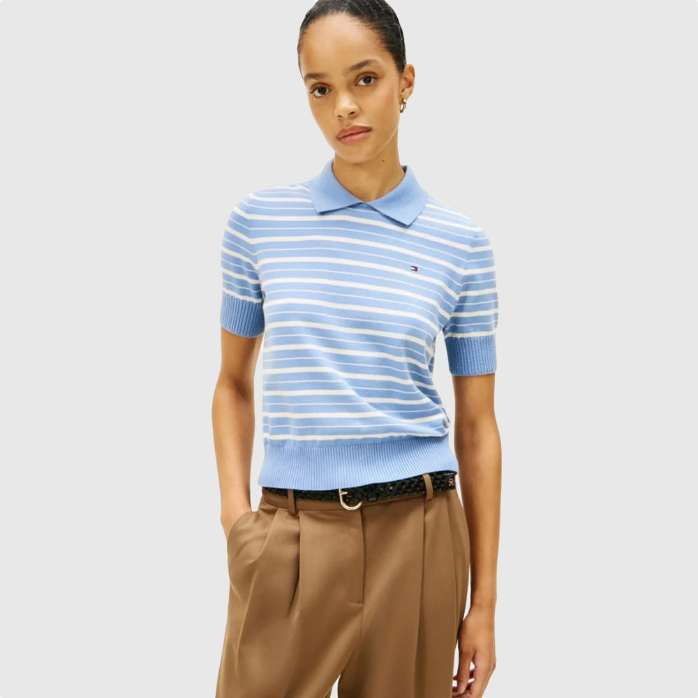 Tommy Hilfiger Jersey Fine Golfer - Light Blue |ThirdBaseUrban