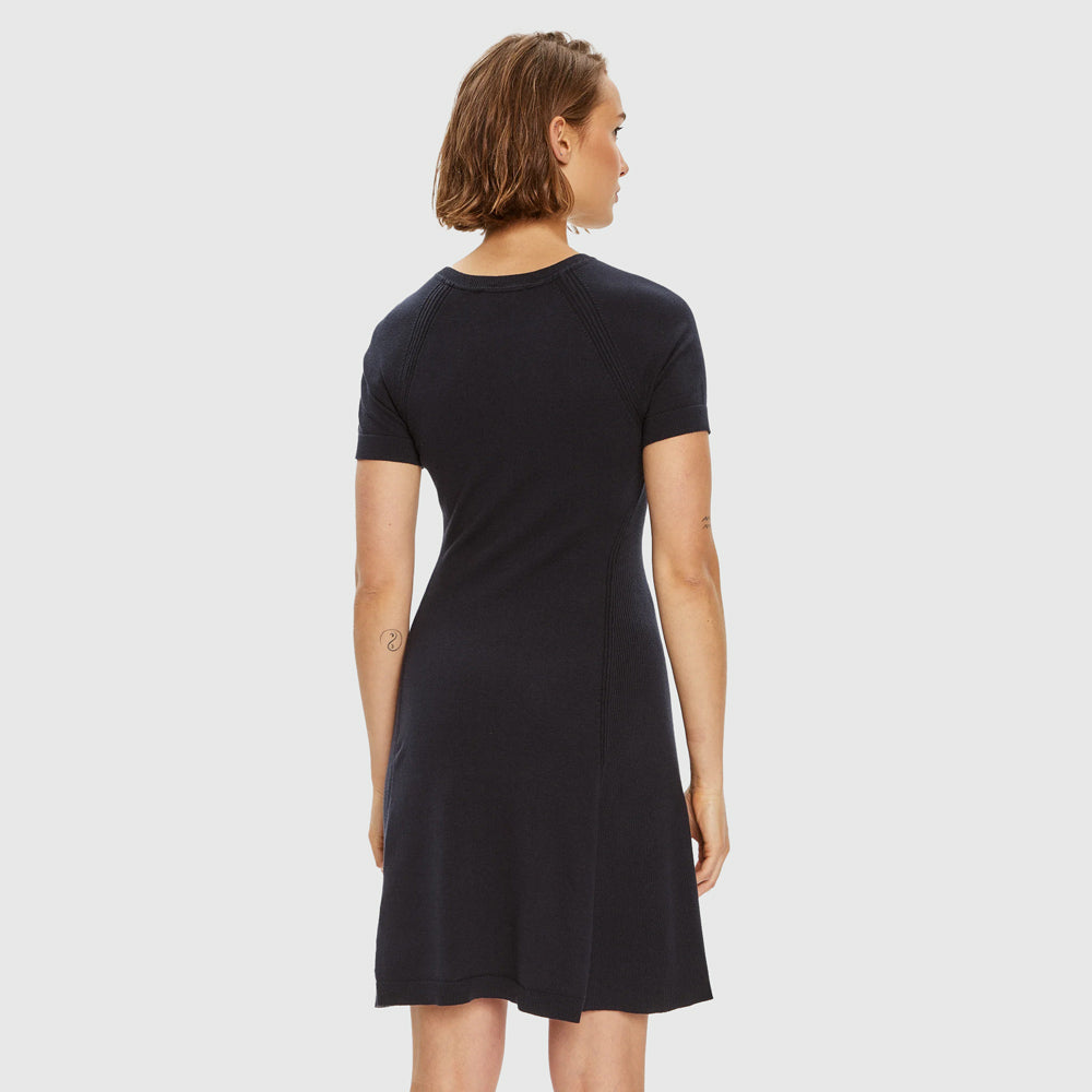 Jersey Stitch Dress - Black