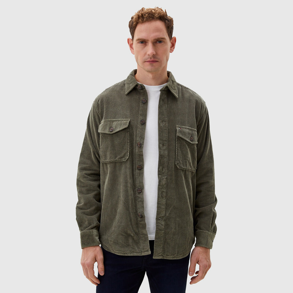 Corduroy Overshirt - Olive