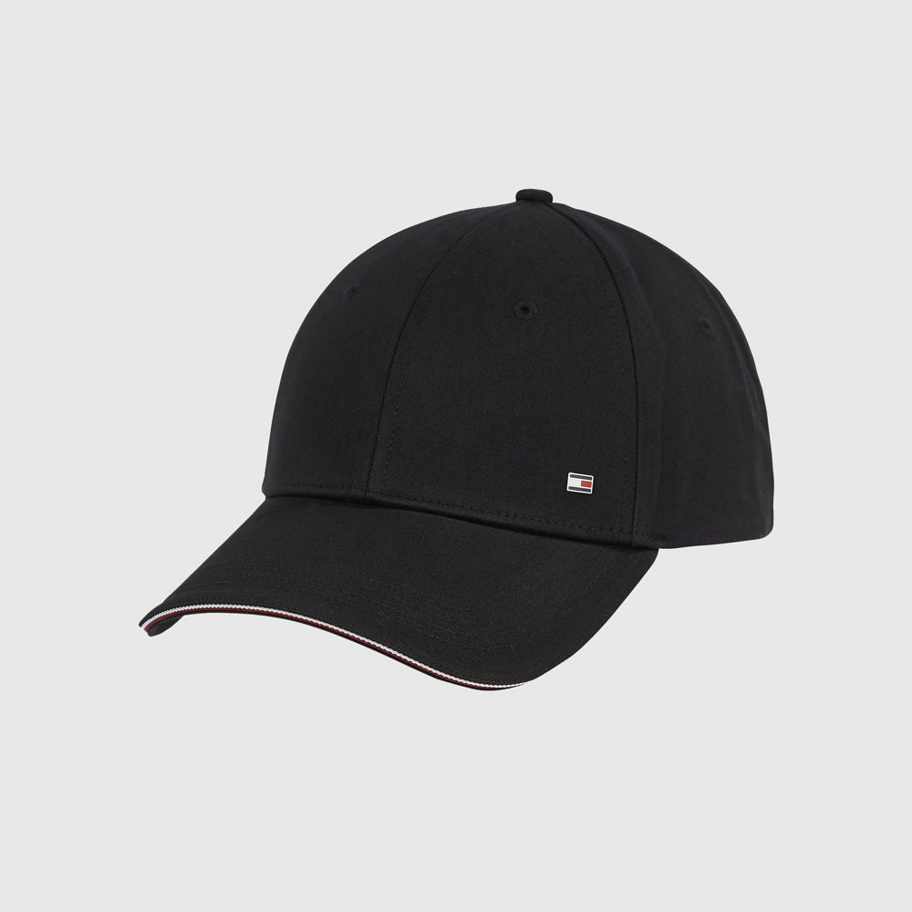 Tommy Hilfiger Corporate Panel Cap - Black |ThirdBaseUrban