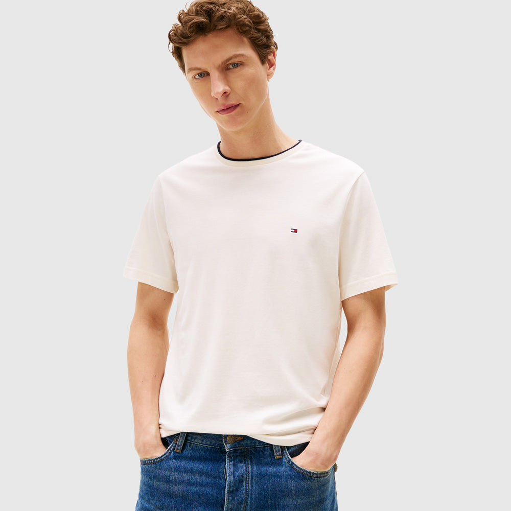 Tommy Hilfiger Modal T - Shirt - Ivory |ThirdBaseUrban