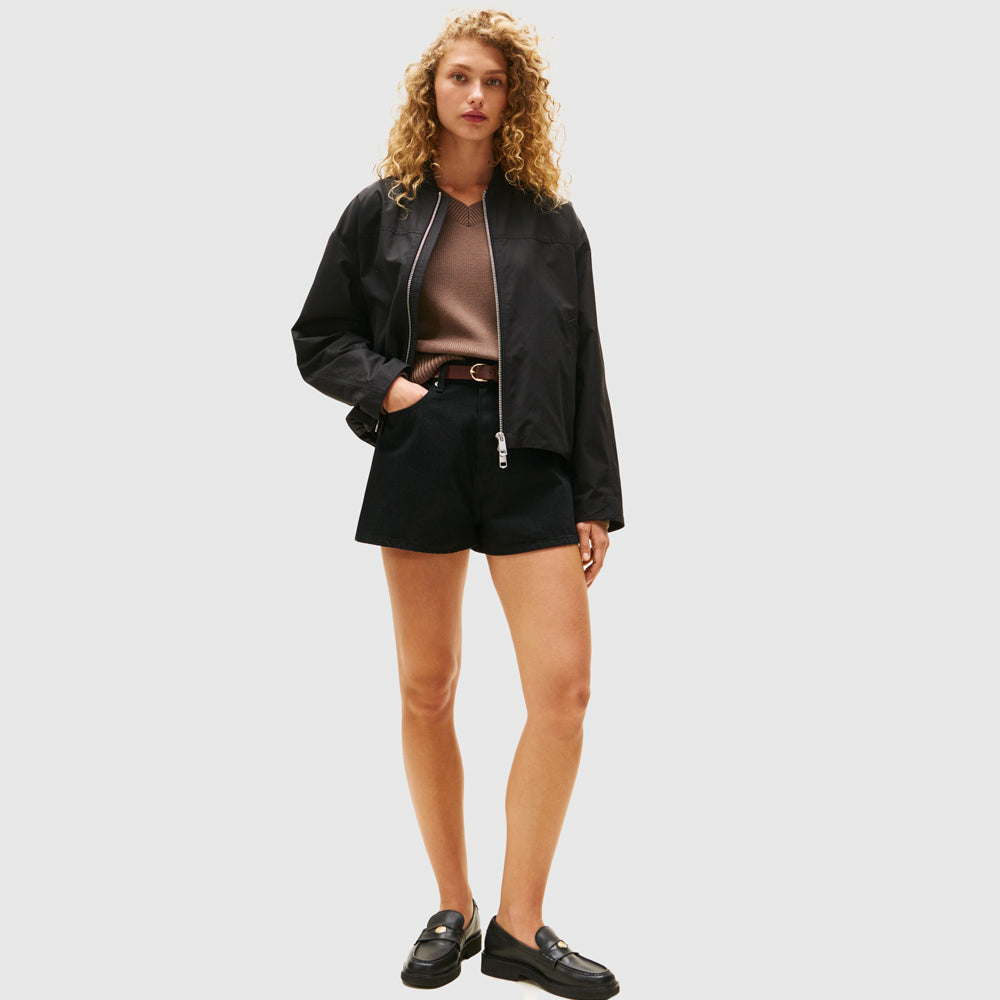 Nylon Bomber - Black
