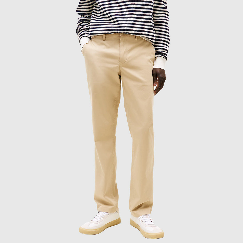 Tommy Hilfiger Denton Satin Chino khaki |ThirdBaseUrban