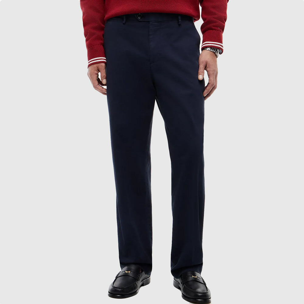 Tommy Hilfiger Dc Cotton Pants - Navy |ThirdBaseUrban