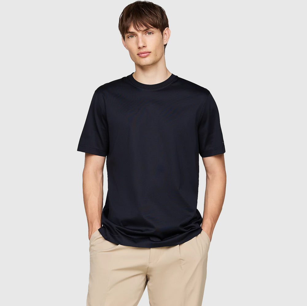 Tommy Hilfiger Mercerized T-Shirt - Navy |ThirdBaseUrban