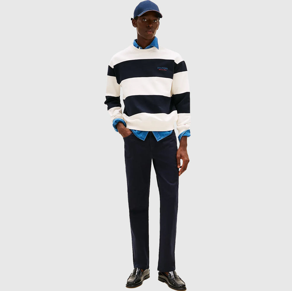 Denton Cotton Satin Pants - Navy