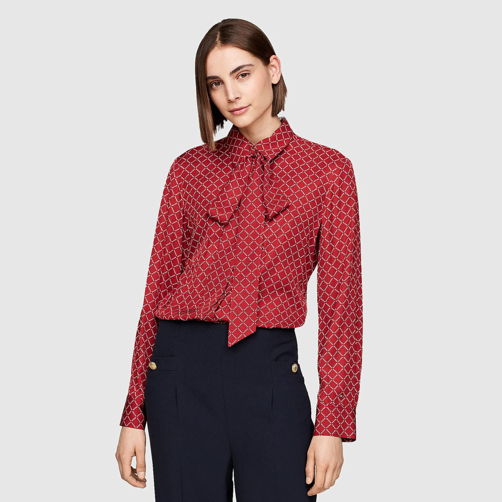 Tommy Hilfiger Diamond Blouse - Magma |ThirdBaseUrban