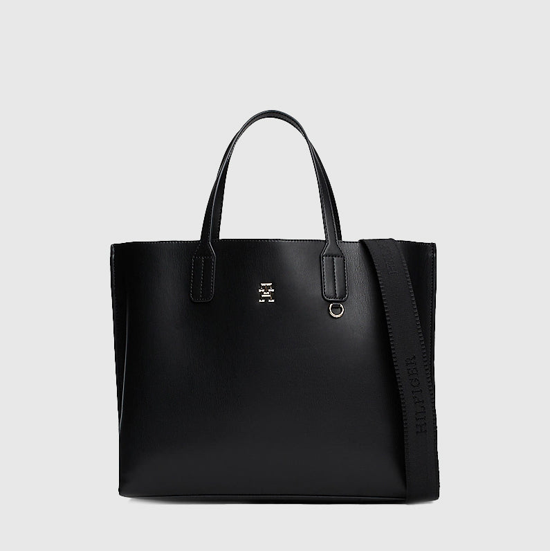 Tommy Hilfiger Distinct Satchel - Black |ThirdBaseUrban