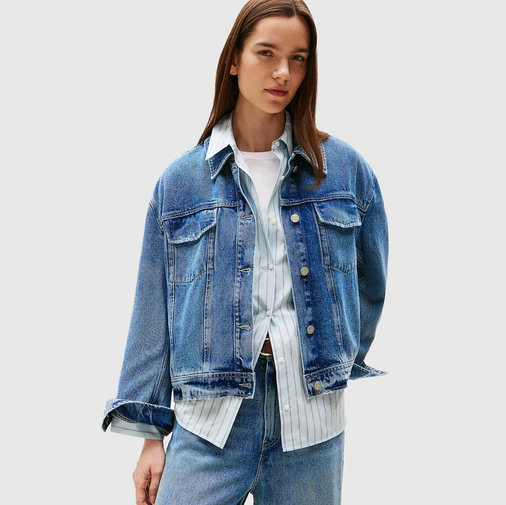 Tommy Hilfiger Lana Casual Jacket - Denim Medium |ThirdBaseUrban