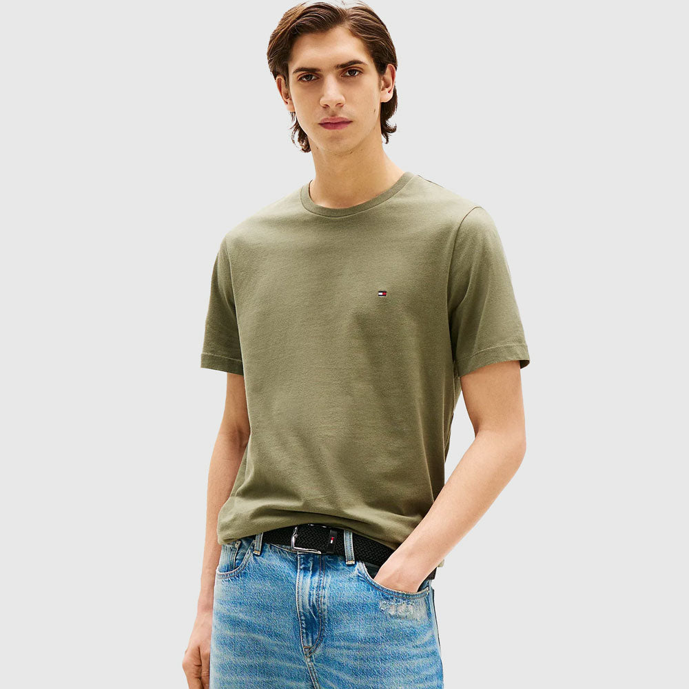 Tommy Hilfiger Seasonal Solid T - Shirt - Olive |ThirdBaseUrban