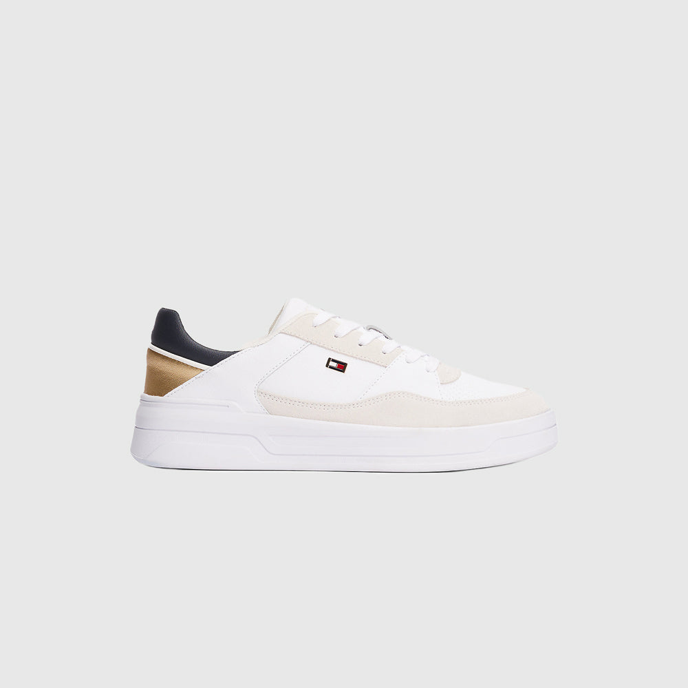 Tommy Hilfiger Essent Metallic Sneaker - White |ThirdBaseUrban