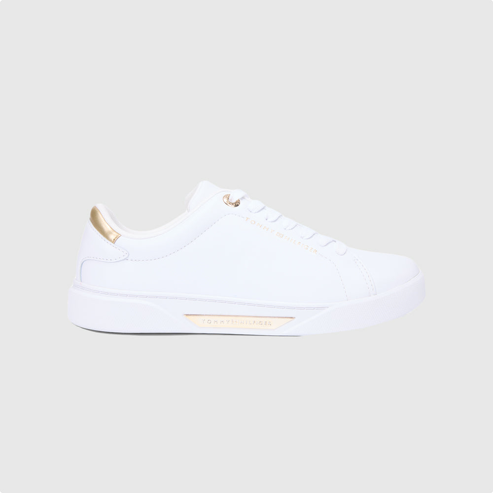 Tommy Hilfiger Essential Chic Court Sneaker - White |ThirdBaseUrban