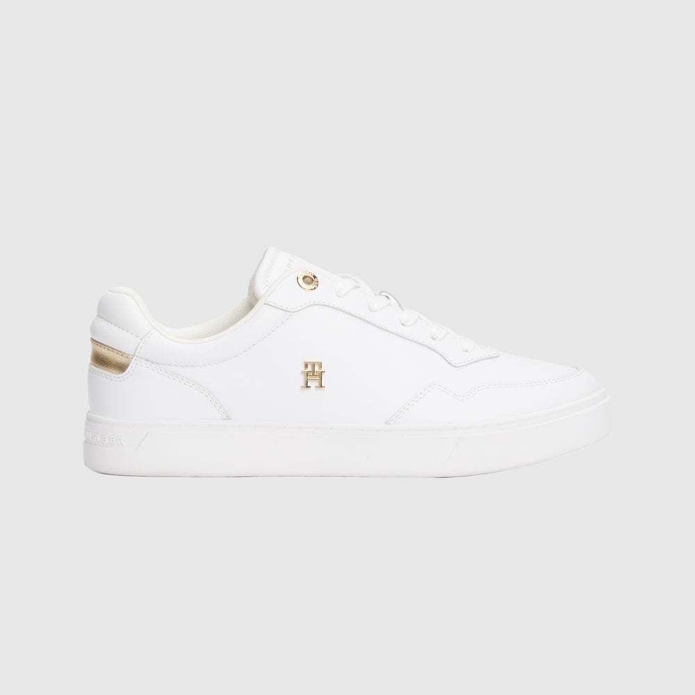 Tommy Hilfiger Essential Elevated Court Sneaker - White |ThirdBaseUrban