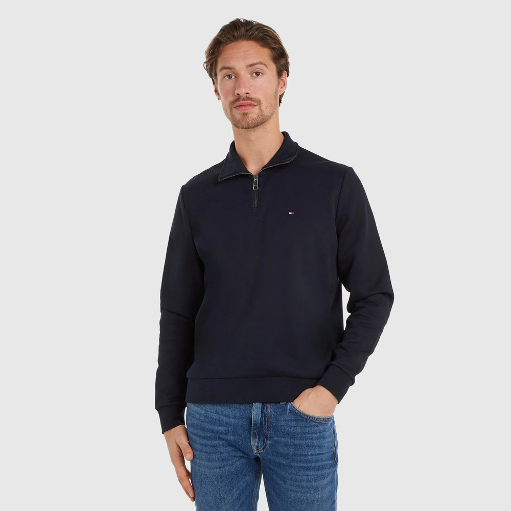 Tommy Hilfiger Essential Intechno Zip Sweater - Navy |ThirdBaseUrban