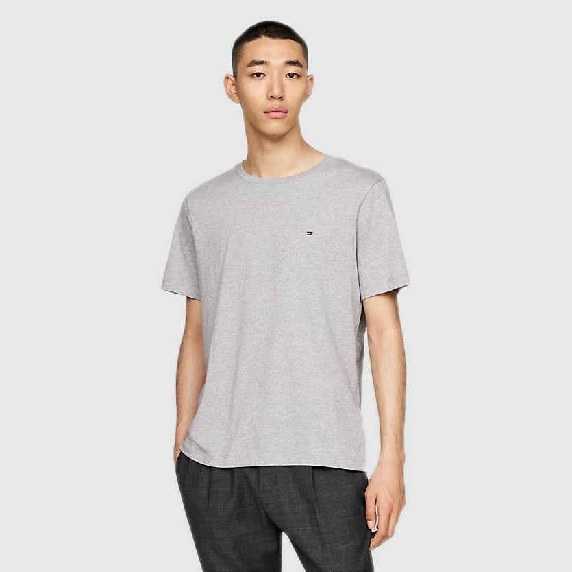 Tommy Hilfiger Essential  Heather T-Shirt - Light Grey |ThirdBaseUrban