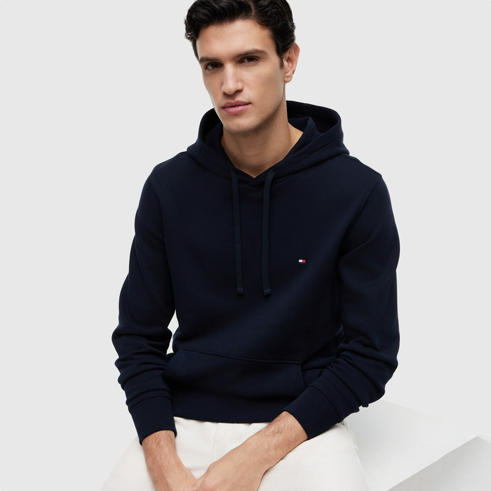 Tommy Hilfiger Essential Terry Hoody - Navy |ThirdBaseUrban