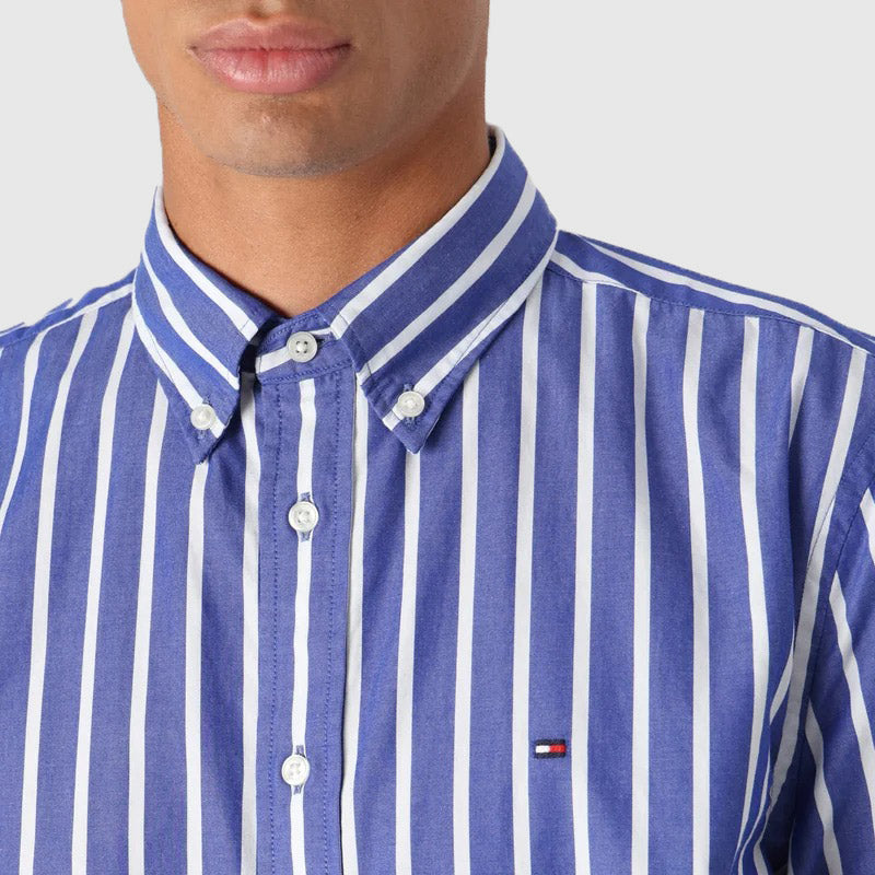 Poplin Stripe Shirt - Blue Multi