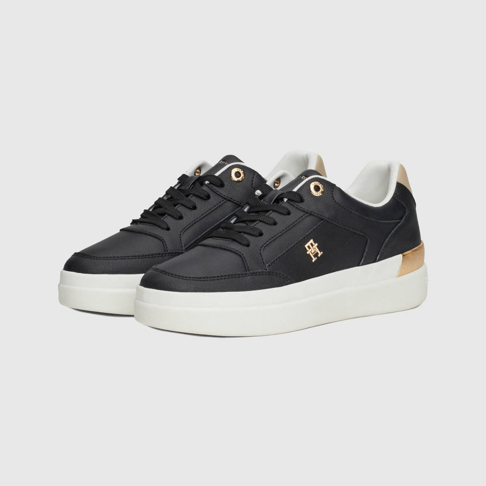 Feminine Court Sneaker - black