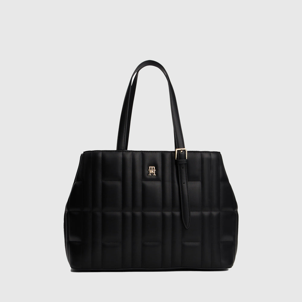 Tommy Hilfiger Feminine Tote - Black |ThirdBaseUrban