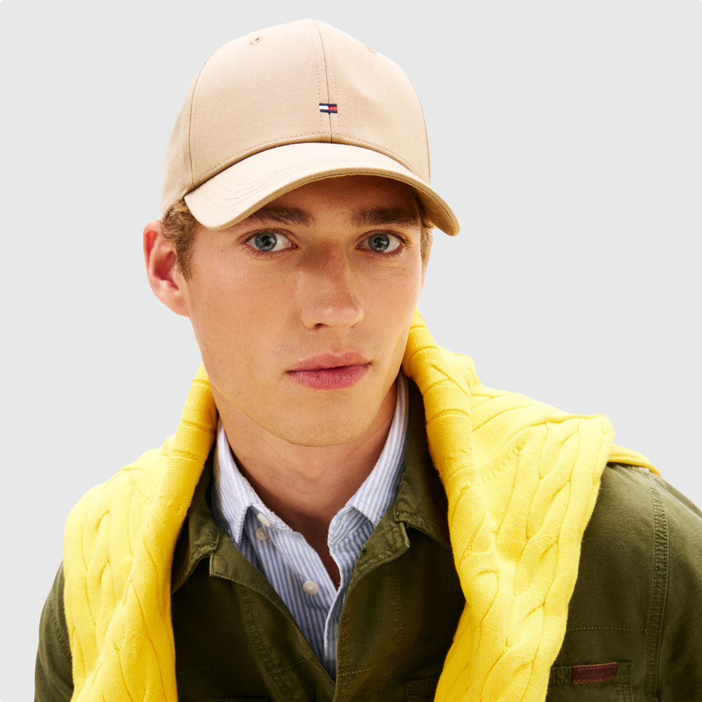 Tommy Hilfiger Flag Panel Cap - Taupe |ThirdBaseUrban