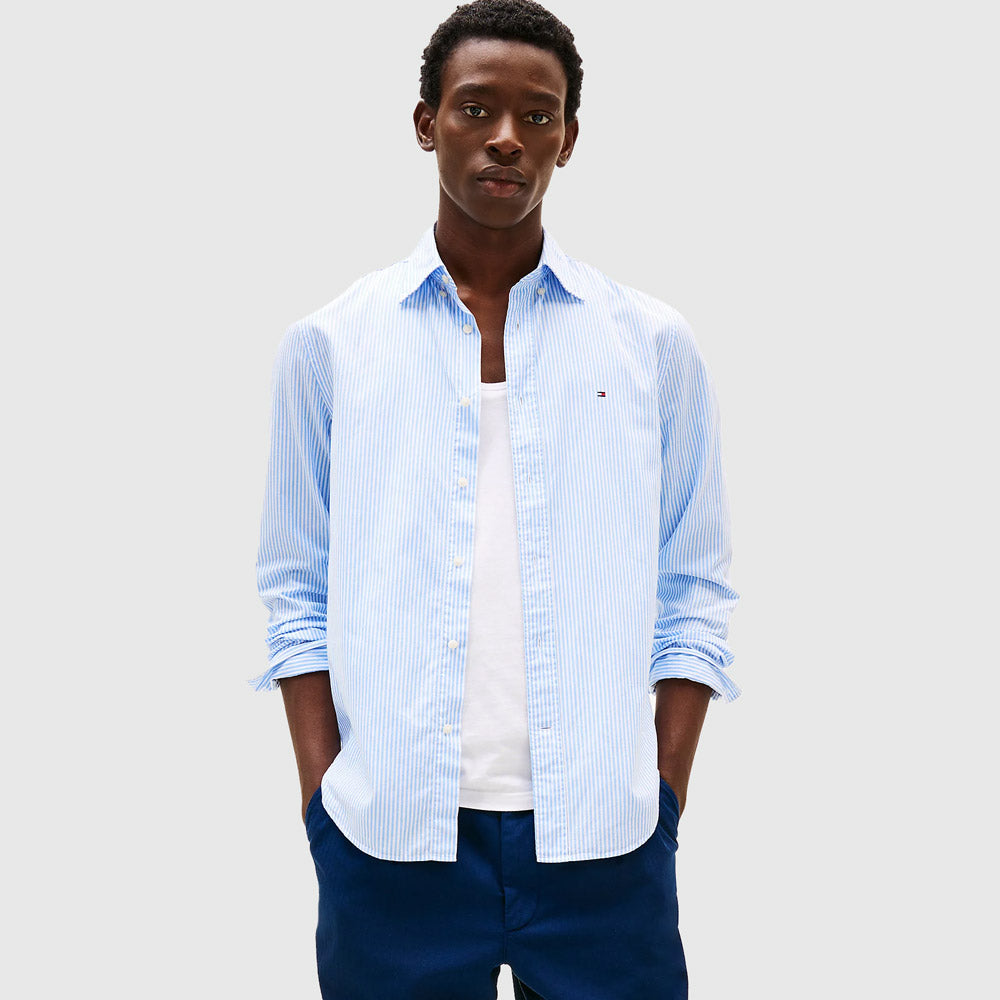 Tommy Hilfiger Poplin Classic Shirt - Light Blue |ThirdBaseUrban