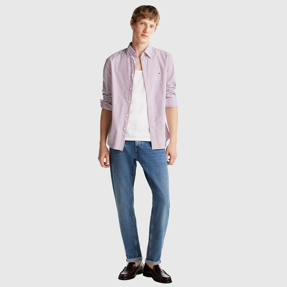 Poplin Classic Shirt - Red Multi