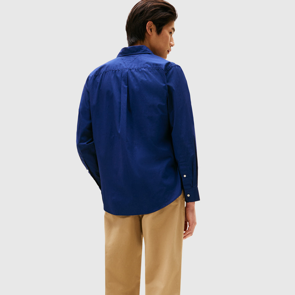 Flex Poplin Solid Shirt - Preppy Navy