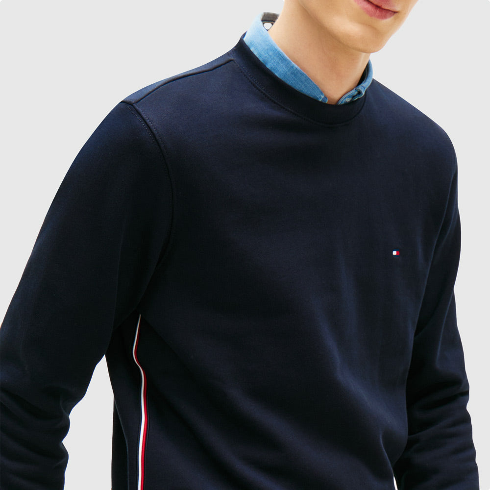 Global Stripe Sweatshirt - Navy
