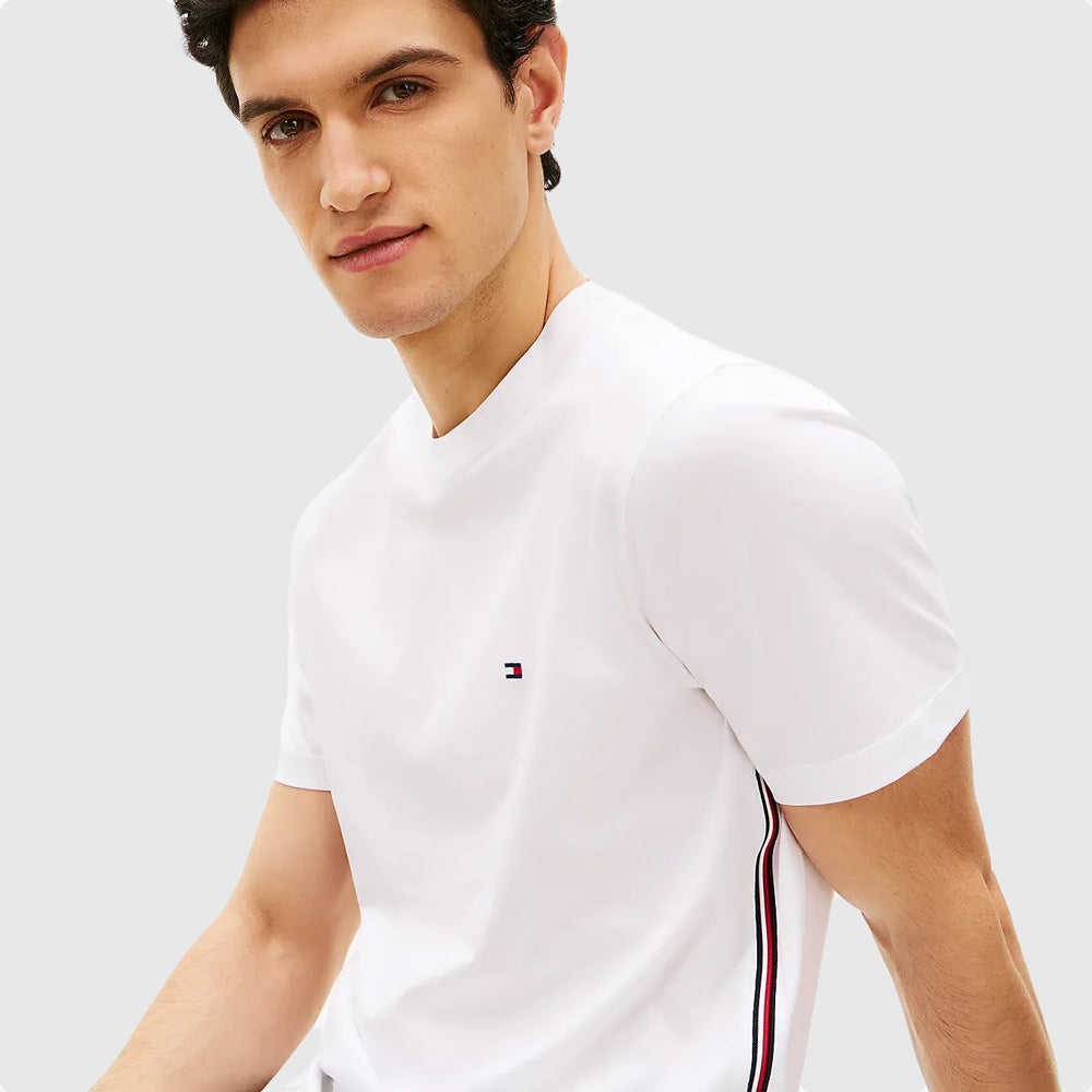 Global Stripe T- Shirt - White