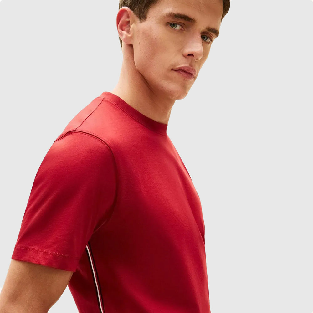 Global Stripe T- Shirt - Red