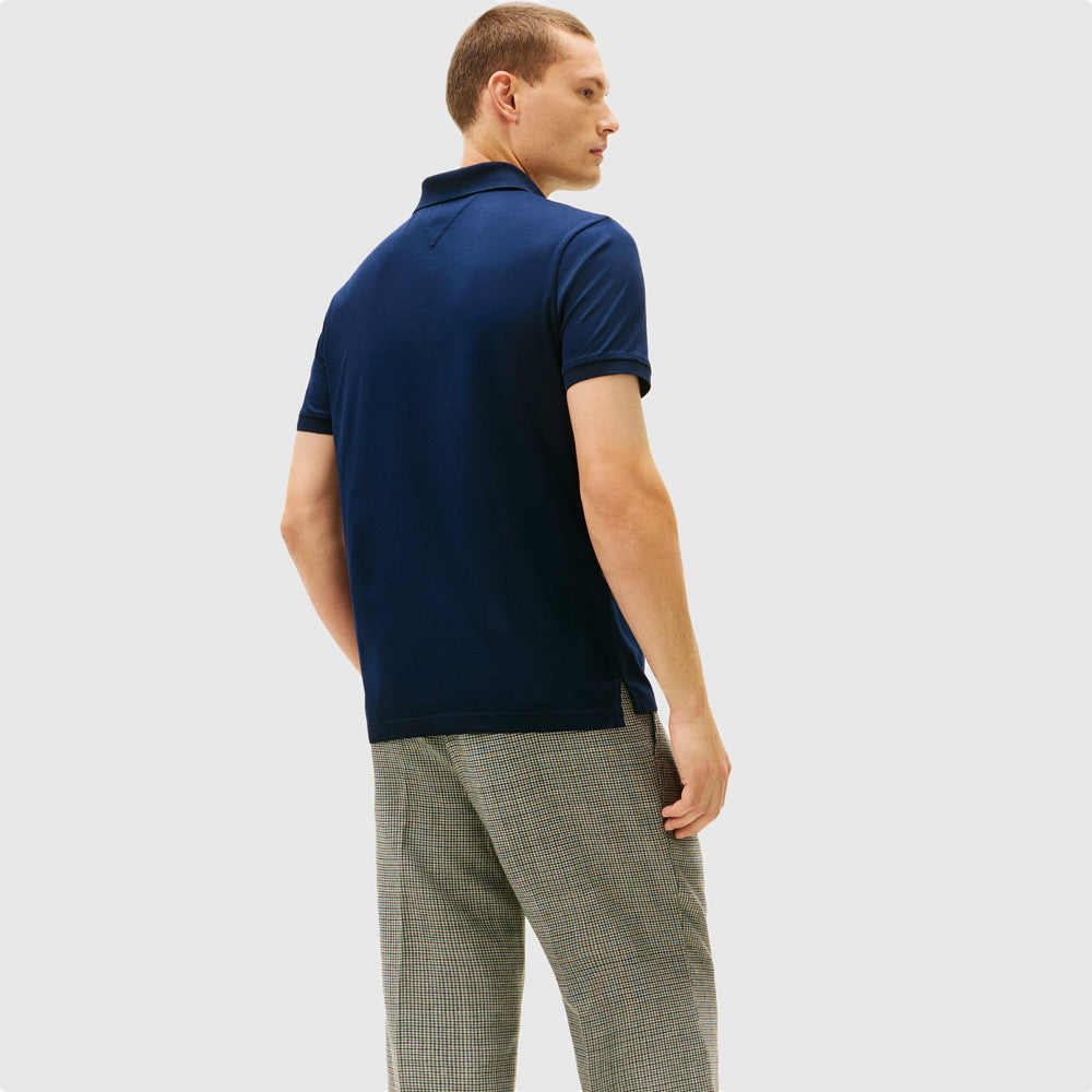 Placket Detail Golfer - Dark Night Navy