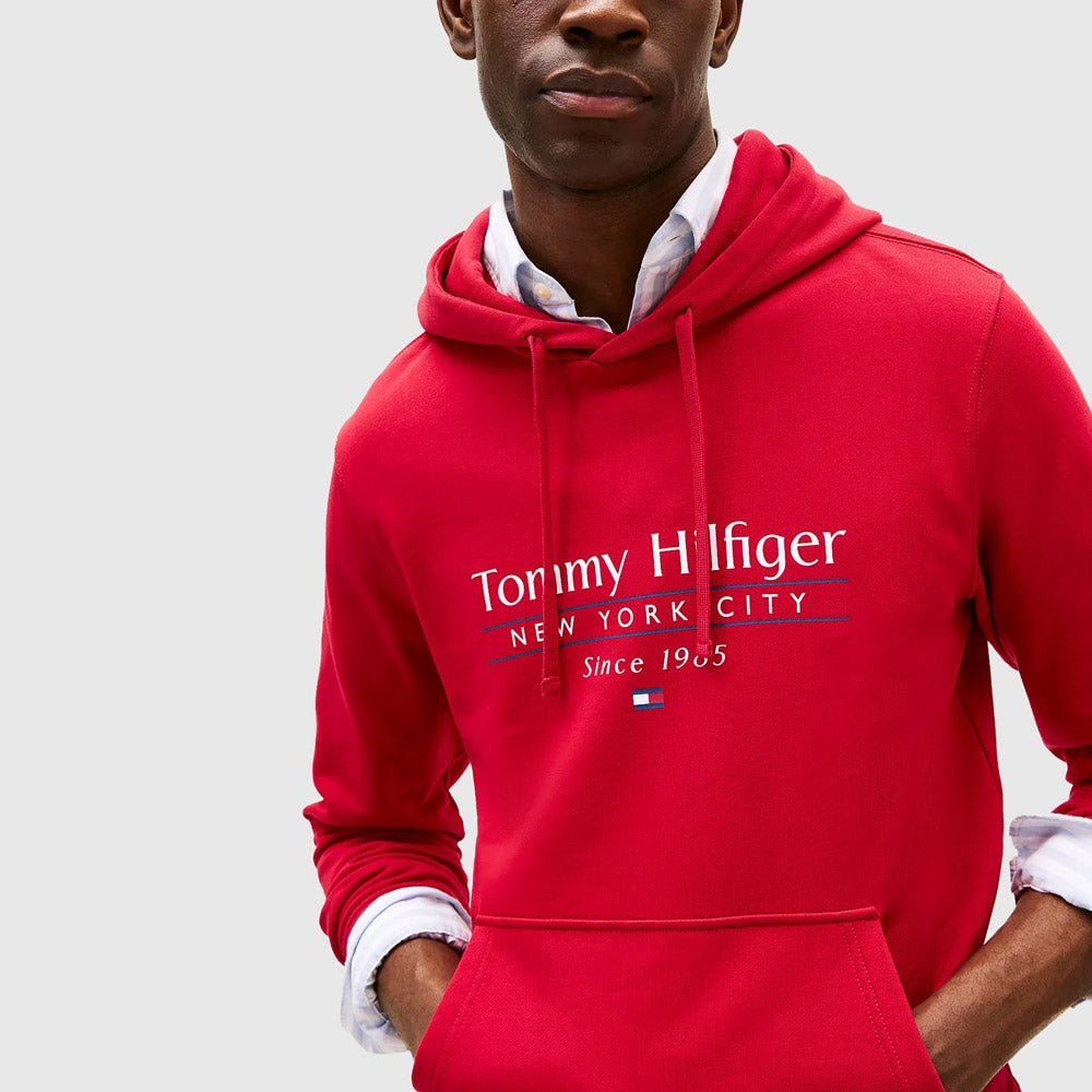 Center Stack Hoody - Red