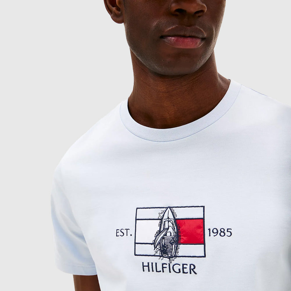 Flag Sailing T-Shirt - Light Blue
