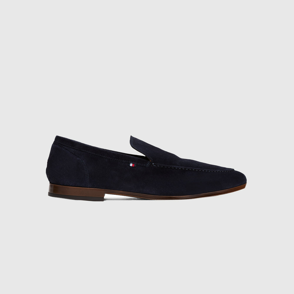 Tommy Hilfiger Flexible Suede Loafer - Navy |ThirdBaseUrban