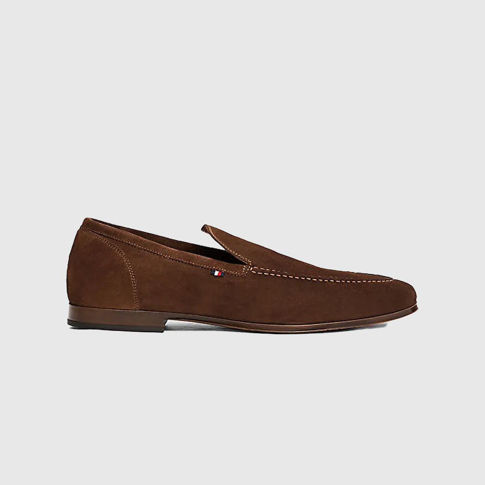 Tommy Hilfiger Flexible Suede Loafer - Brown |ThirdBaseUrban