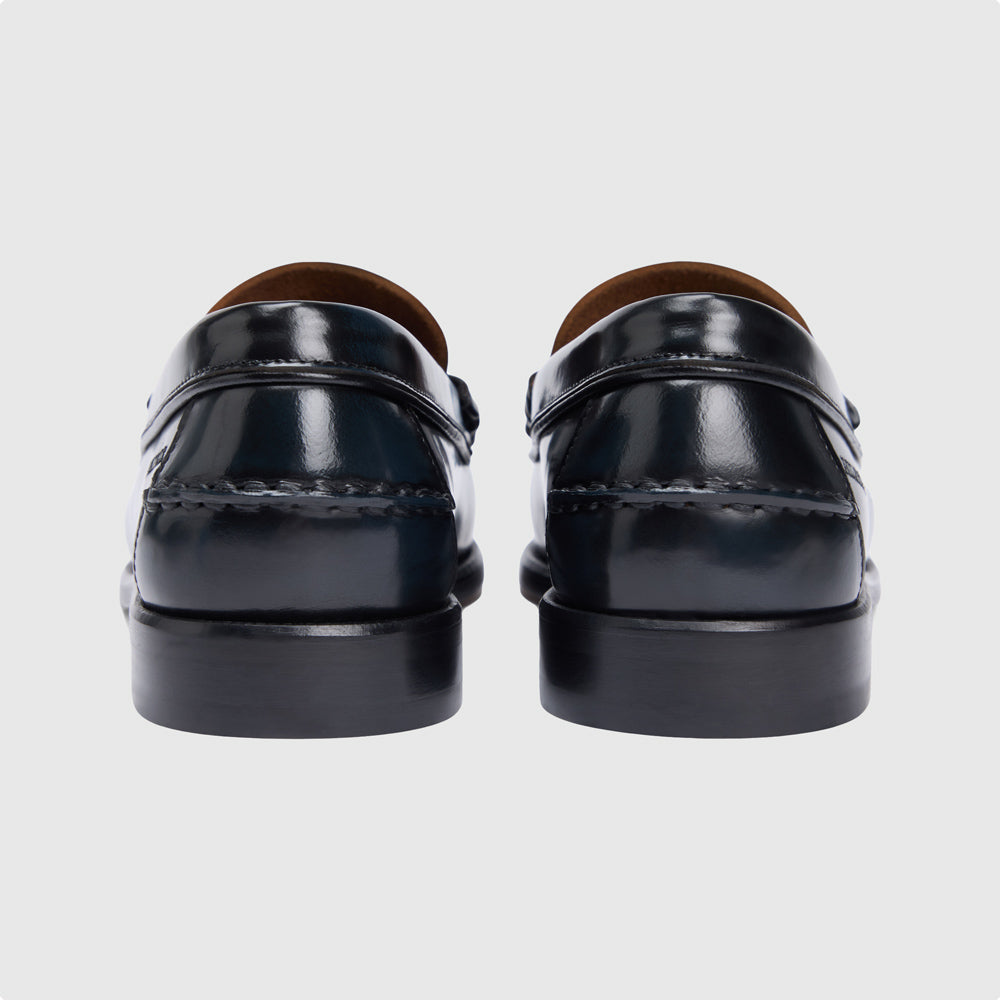 Penny Patent Leather Loafer - Navy