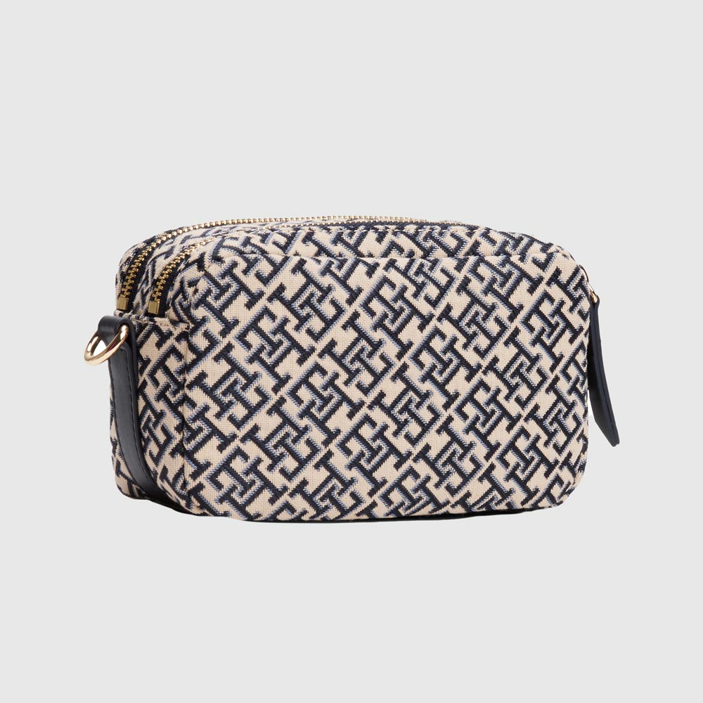 Jacquard Camera Bag - Navy Multi