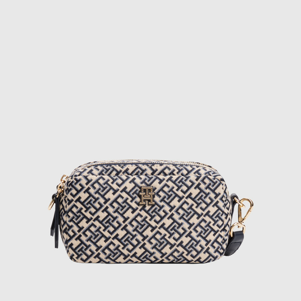 Tommy Hilfiger Jacquard Camera Bag - Navy Multi |ThirdBaseUrban