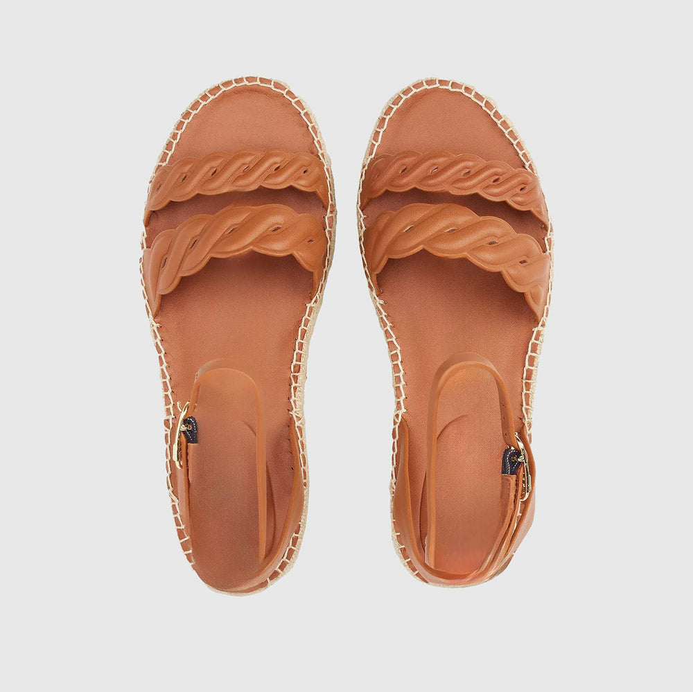 Leather Rope Sandal - Tan